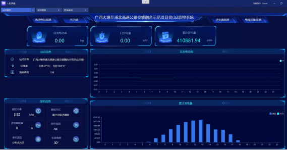 安科瑞Acrel-1000DP分布式光伏監控系統  在廣西大唐至浦北高速高速（大片坡村）項目中應用